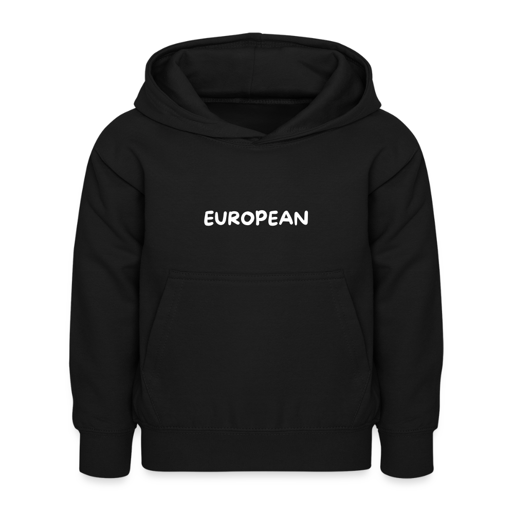 "EUROPEAN" - Kinder Hoodie - black