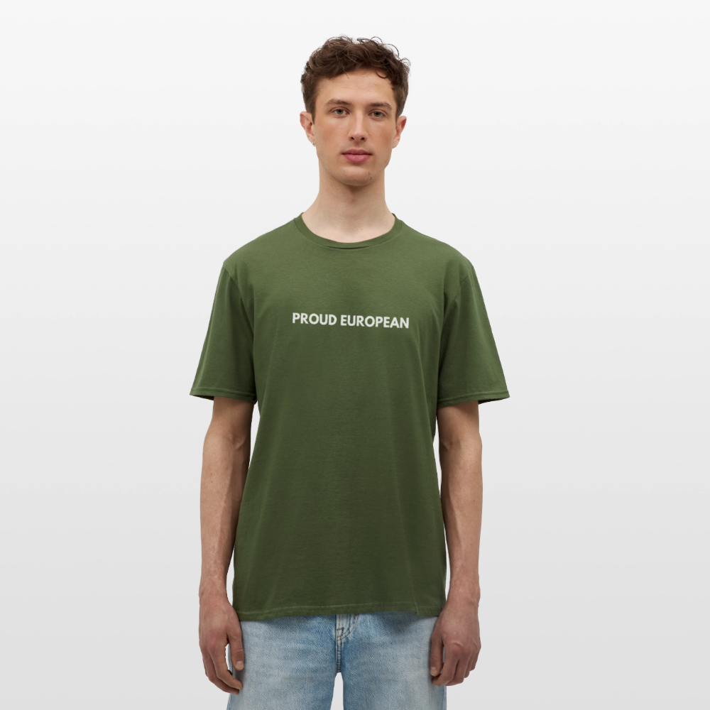 "PROUD EUROPEAN" - Männer T-Shirt - military green