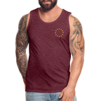 "12-stars-mini" - Männer Premium Tank Top - heather burgundy