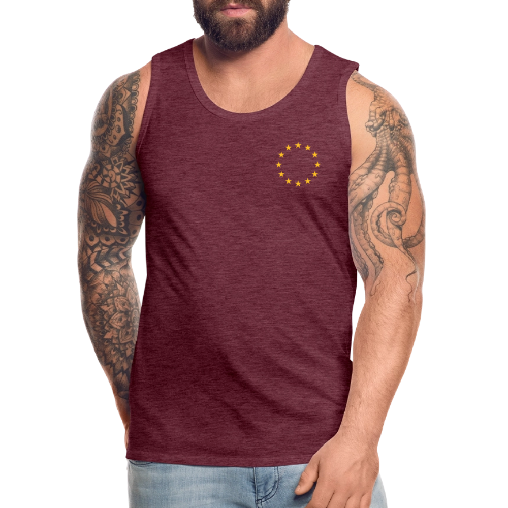 "12-stars-mini" - Männer Premium Tank Top - heather burgundy