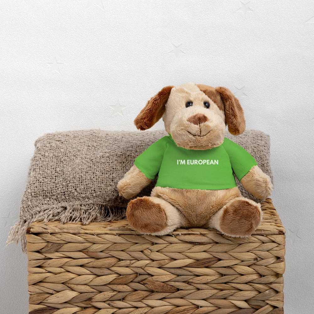 "I'M EUROPEAN" - MiniFeet® Hund Helge - light green