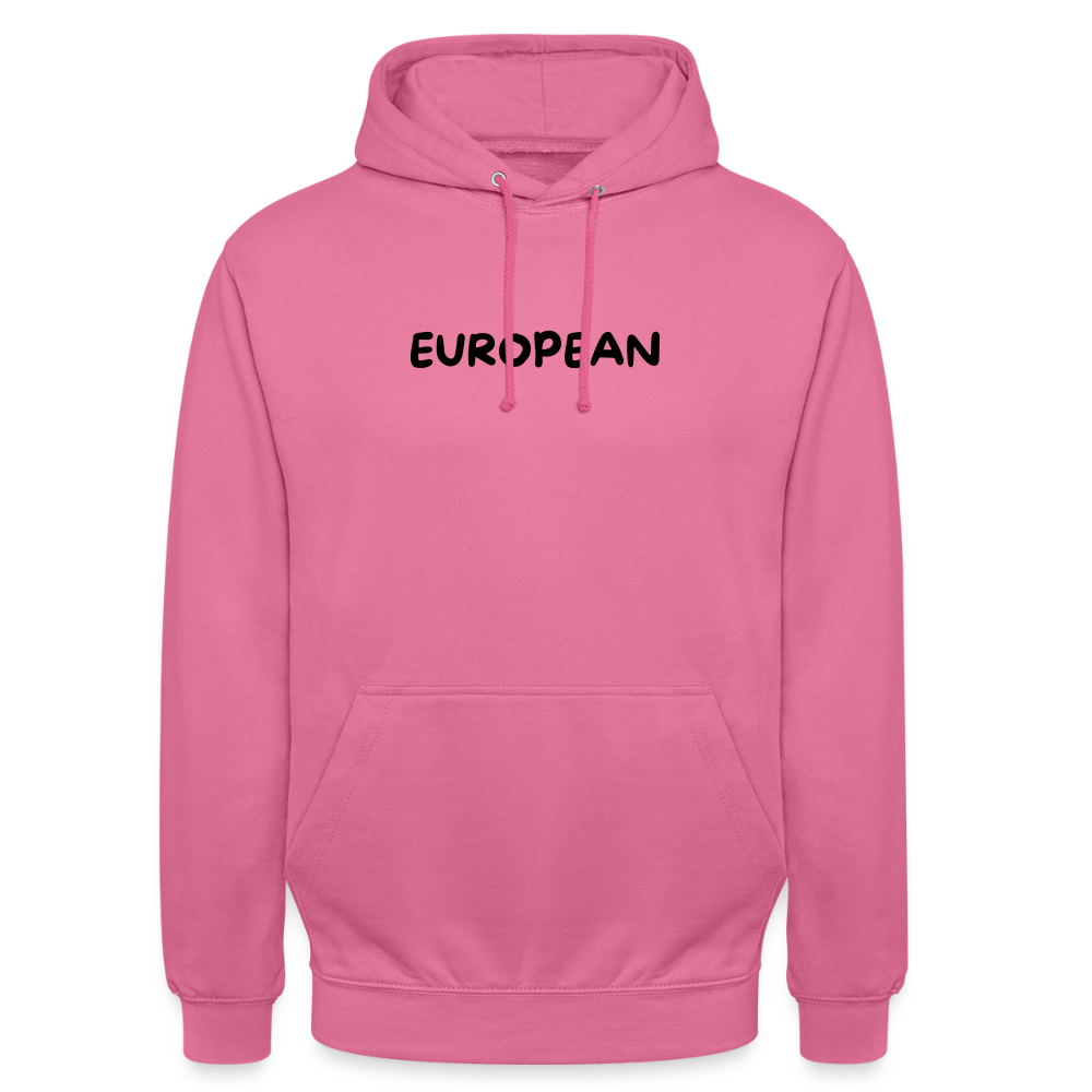 "EUROPEAN" - Unisex Hoodie - pink