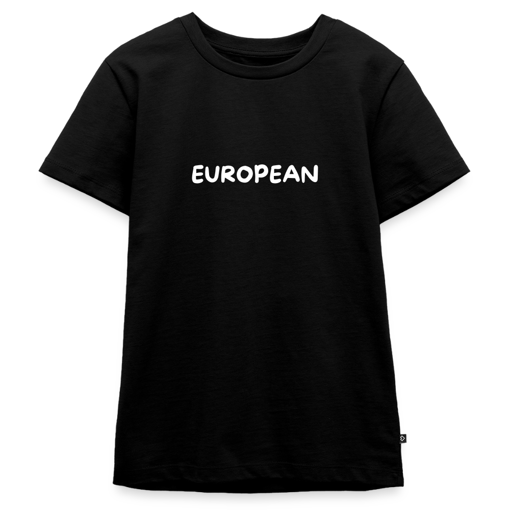 "EUROPEAN" - Teenager Premium T-Shirt - black