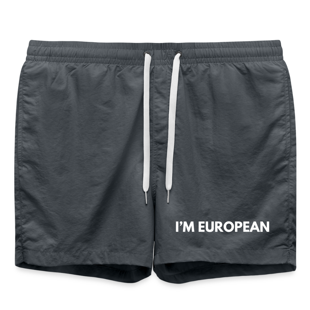 "I'M EUROPEAN" - Badeshorts - anthracite
