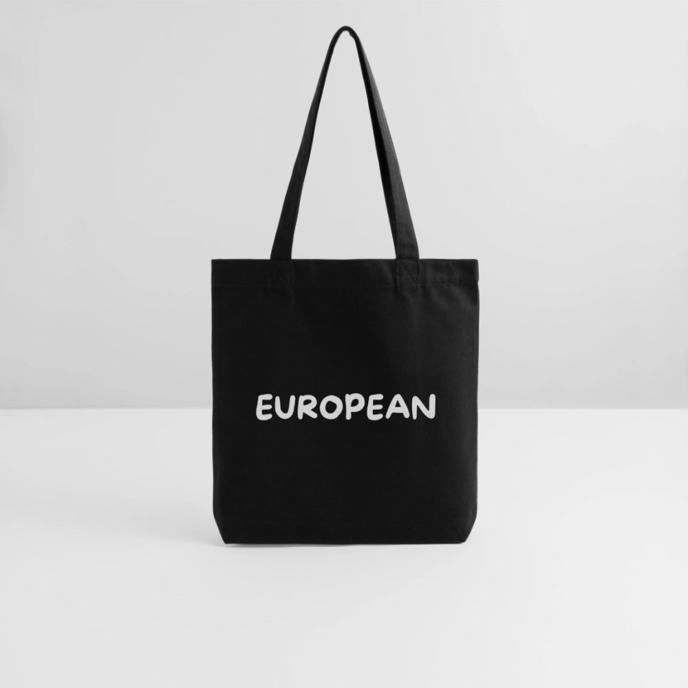 "EUROPEAN" - Stanley/Stella recycelter Heavyweight Stoffbeutel - black