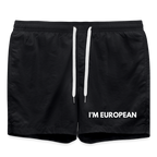 "I'M EUROPEAN" - Badeshorts - black