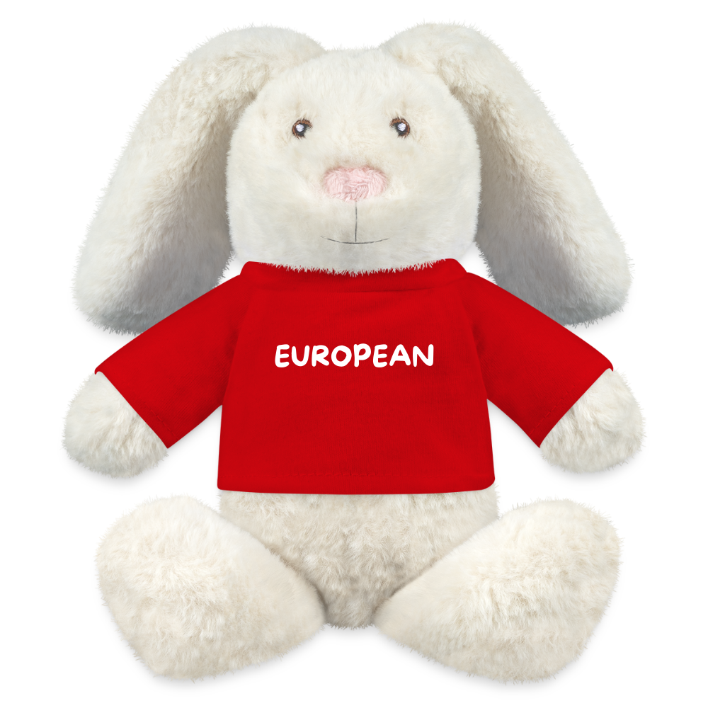 "EUROPEAN" - MiniFeet® RecycelHase® Creme - red