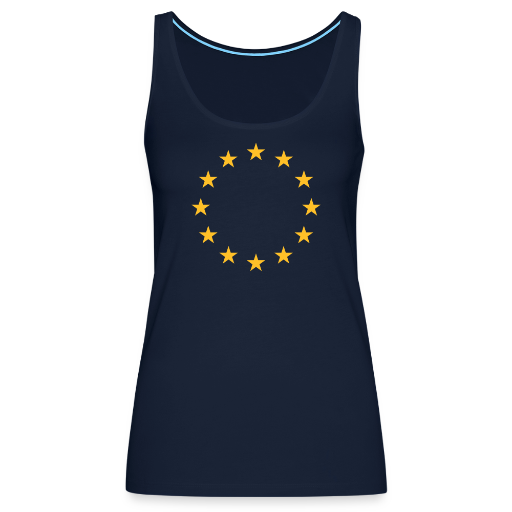 "12-Stars" - Women’s Premium Tank Top - navy