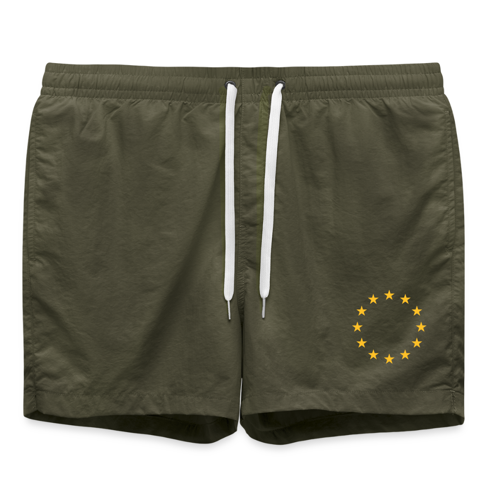 "12-Stars" - Swim Trunks - olive
