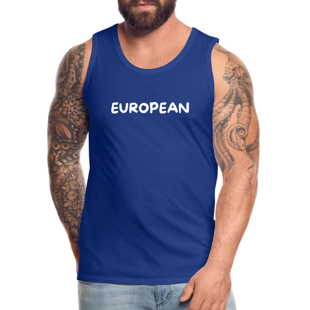 "EUROPEAN" - Männer Premium Tank Top - royal blue