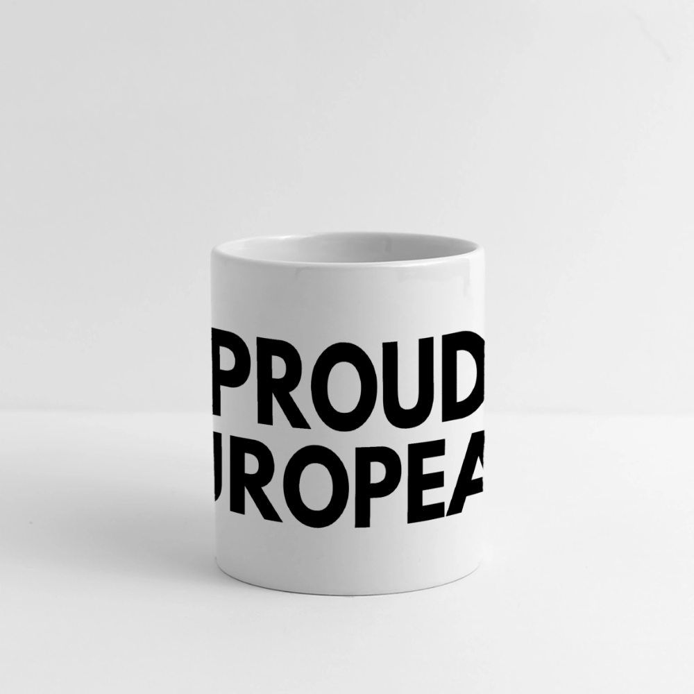 "PROUD EUROPEAN" - Tasse - white