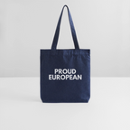 "PROUD EUROPEAN" - Stanley/Stella recycelter Heavyweight Stoffbeutel - melange blue