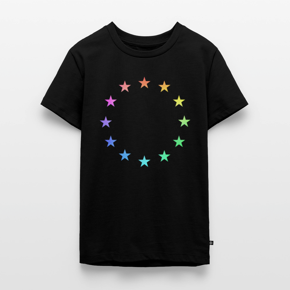 Teenager Premium T-Shirt - "12 Stars - LGBTQ" - black