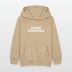 "PROUD EUROPEAN" - Kinder Hoodie - sand