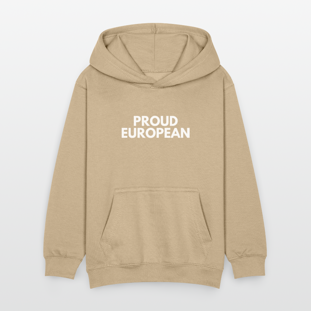 "PROUD EUROPEAN" - Kinder Hoodie - sand