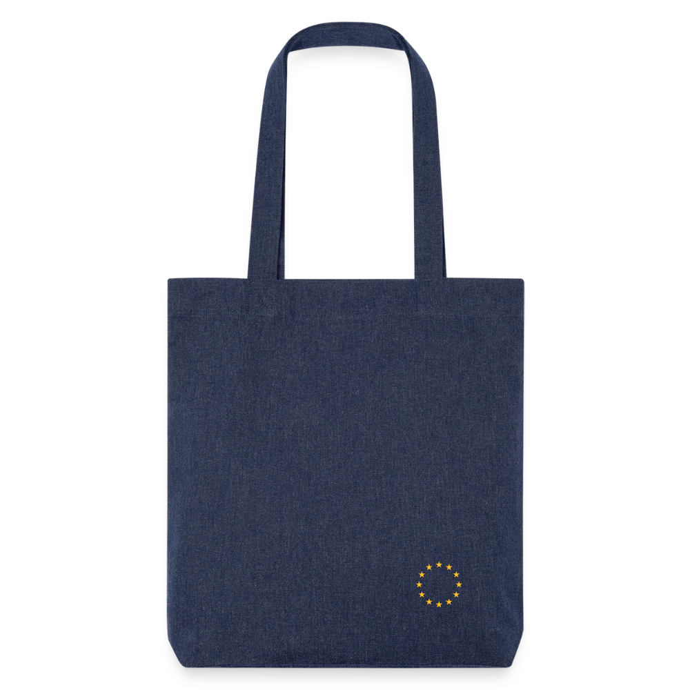 "12-stars-mini" - Stanley/Stella recycelter Heavyweight Stoffbeutel - melange blue