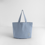"12-stars-mini" - Vintage-Washed Shopper - Vintage Blue