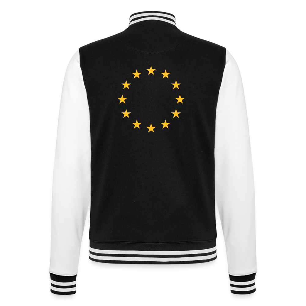 "12-Stars" - College Sweat Jacket - black/white