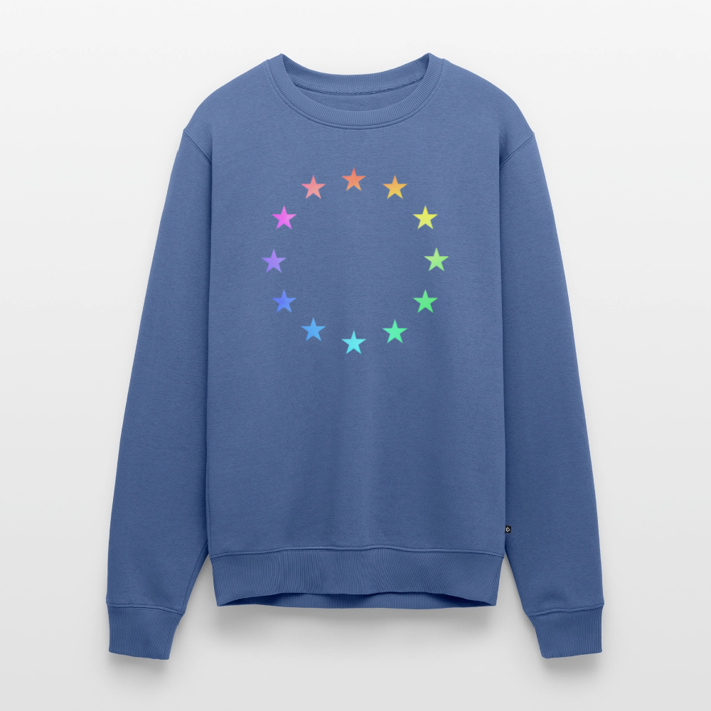 Men’s Premium Sweatshirt - "12 Stars - LGBTQ" - stone blue