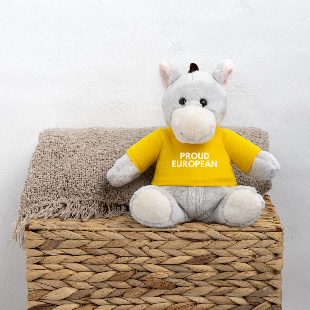 "PROUD EUROPEAN" - MiniFeet® Esel Pelle - sun yellow