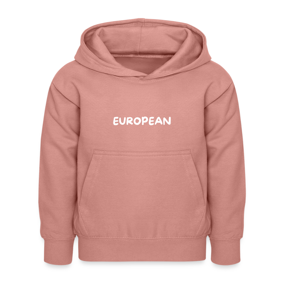 "EUROPEAN" - Kinder Hoodie - dusky rose