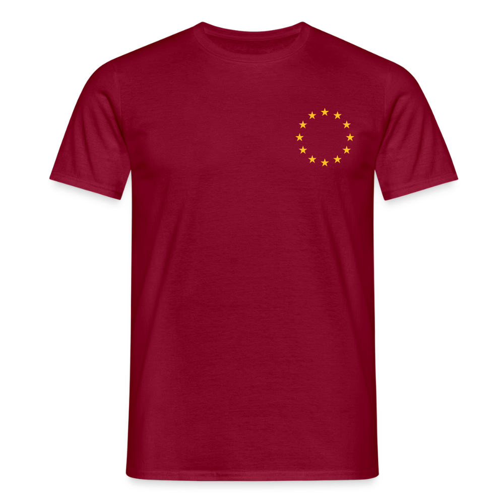 "12-Sterne-mini" Männer T-Shirt - brick red
