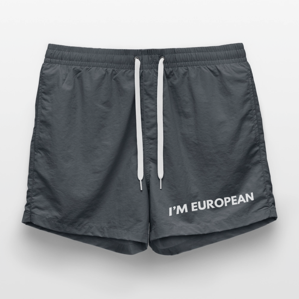 "I'M EUROPEAN" - Badeshorts - anthracite