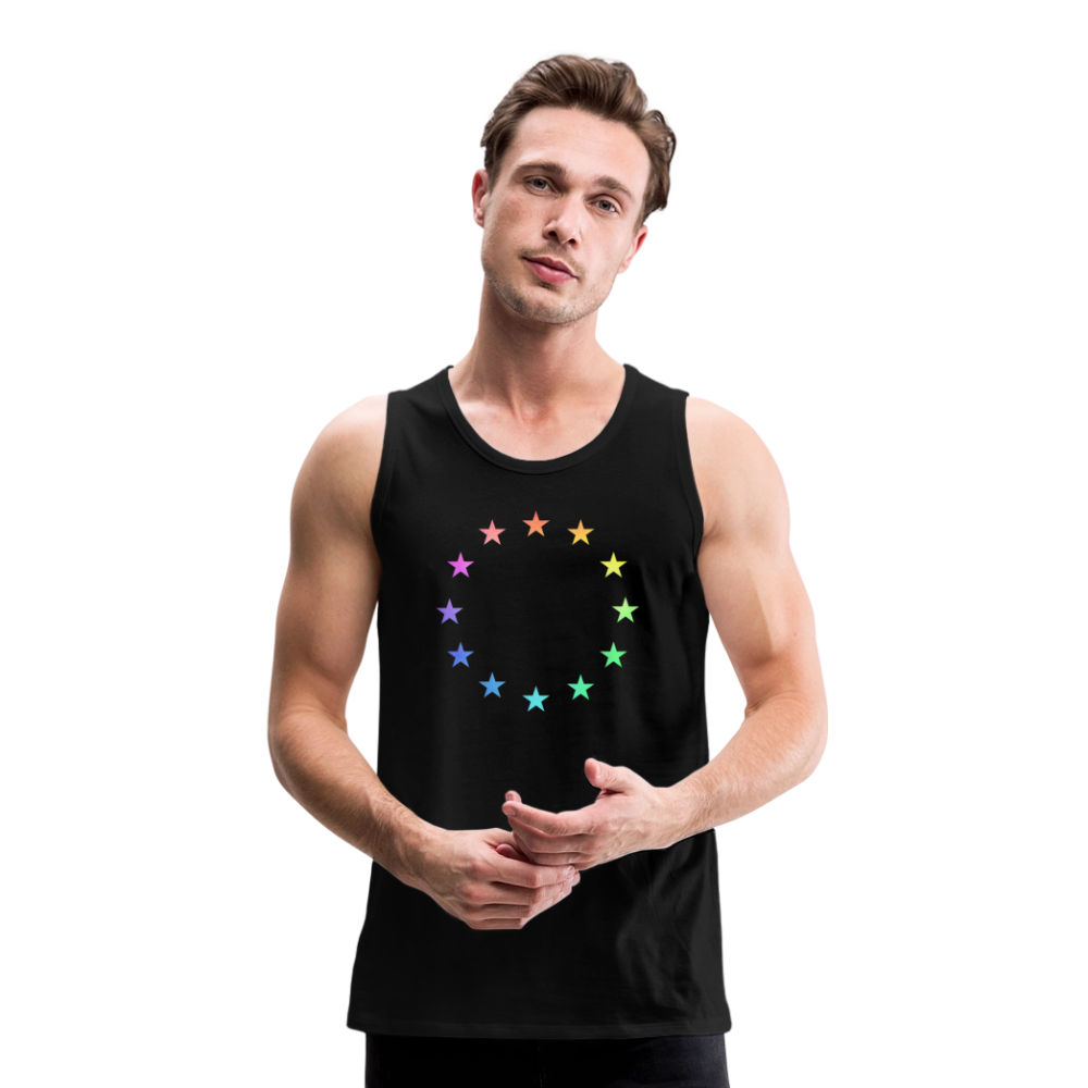 Men’s Premium Tank Top - "12 Stars - LGBTQ" - black