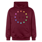 Gildan Unisex Softstyle® Midweight Hoodie - "12 Stars - LGBTQ" - maroon