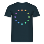Men's T-Shirt - "12 Stars - LGBTQ" - navy