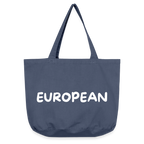 "EUROPEAN" - Vintage-Washed Shopper - vintage denim