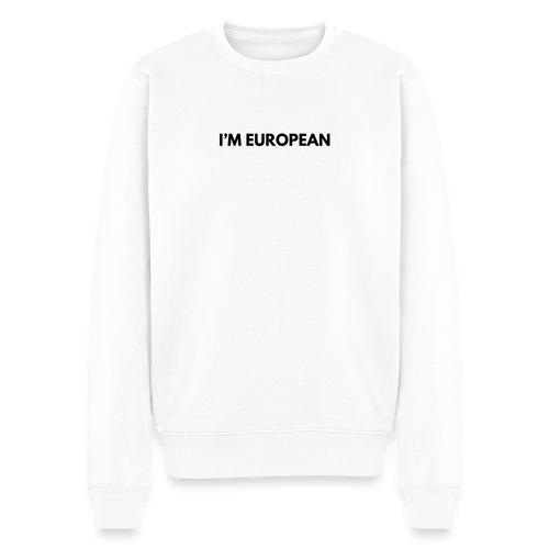 "I'M EUROPEAN" - Männer Premium Pullover - white