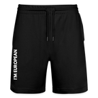 "I'M EUROPEAN" - Stanley/Stella Unisex Bio Joggingshorts Trainer - black