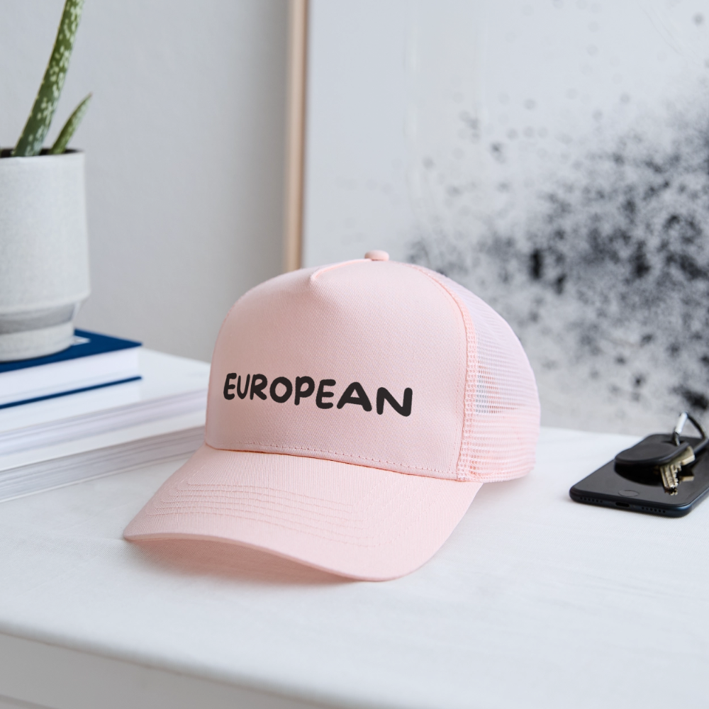 "EUROPEAN" - Trucker Cap - pale pink