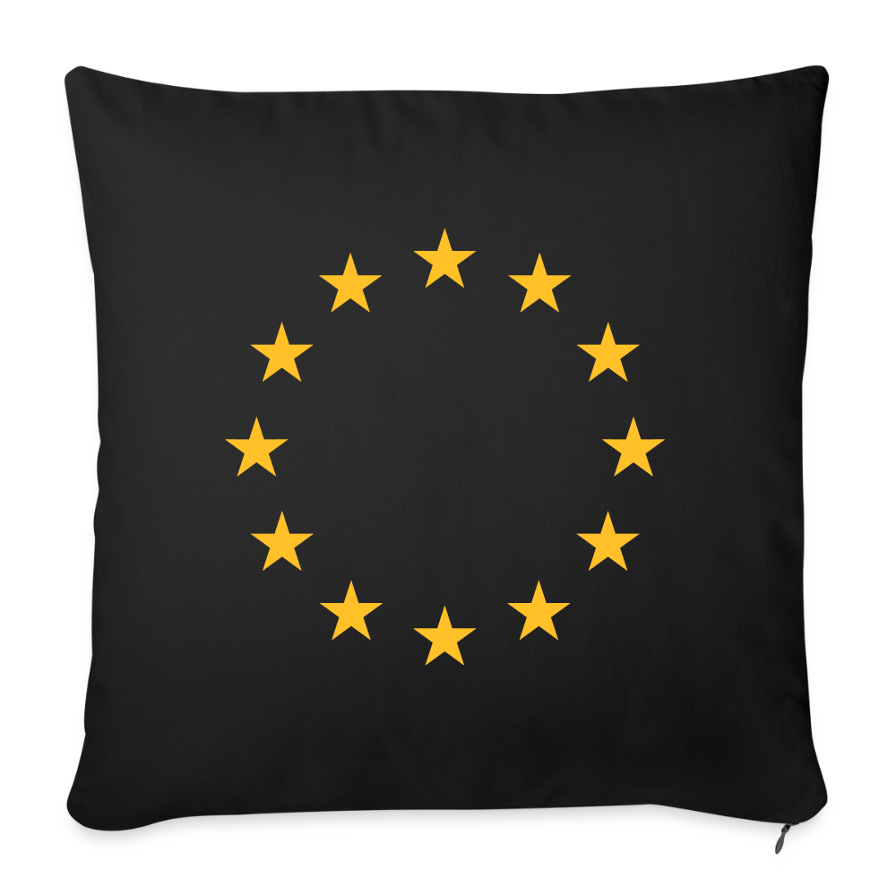 "12-Stars" - Sofa pillow with filling 45cm x 45cm - black