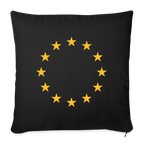 "12-Stars" - Sofa pillow with filling 45cm x 45cm - black