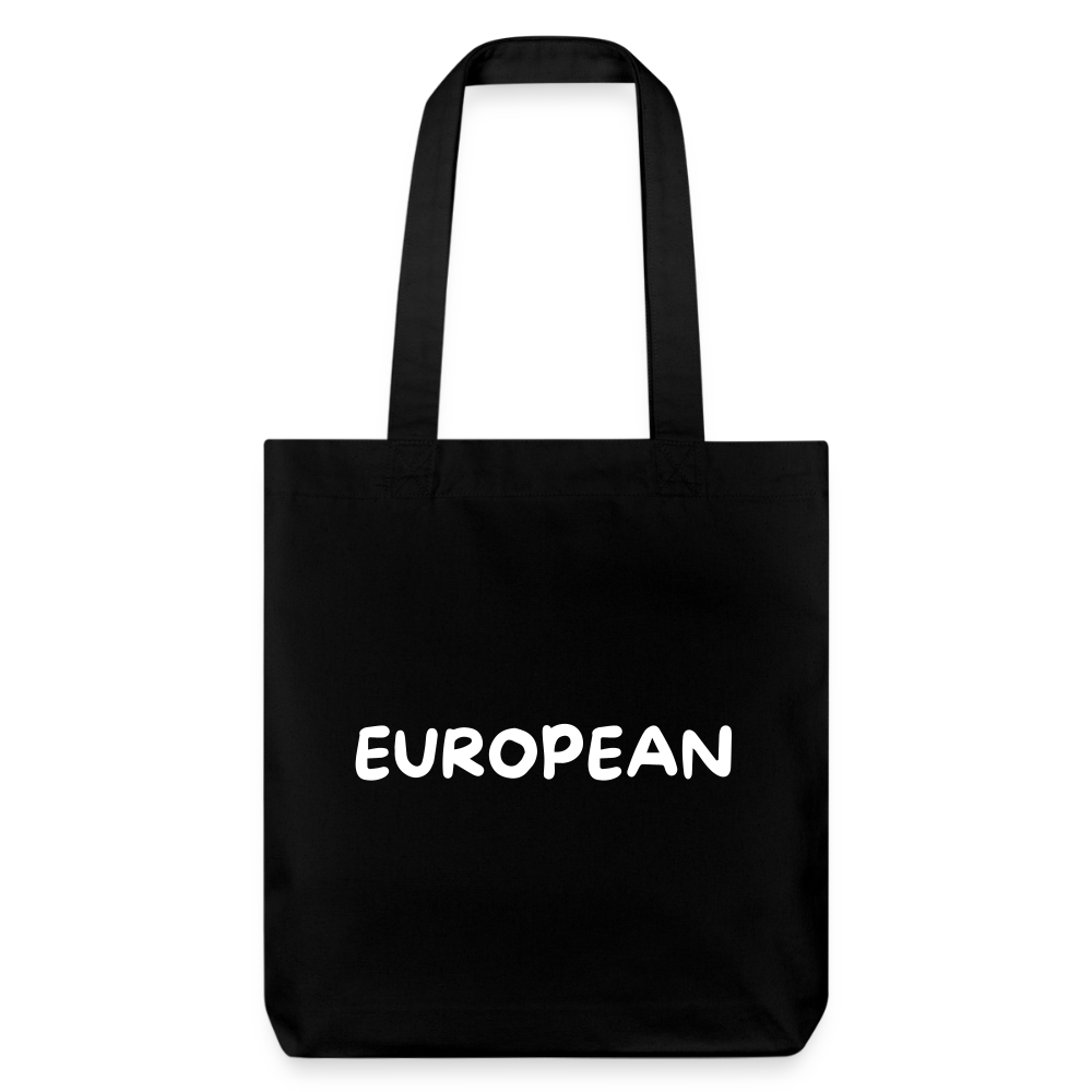 "EUROPEAN" - Stanley/Stella recycelter Heavyweight Stoffbeutel - black