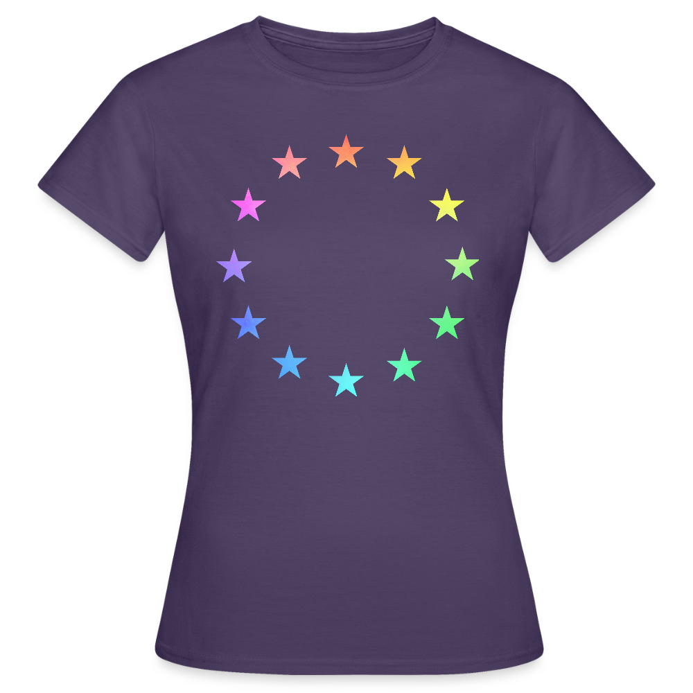 Women's T-Shirt - "12 Stars - LGBTQ" - dark purple