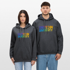 Gildan Unisex Softstyle® Midweight Hoodie  - "United in Diversity - LGBTQ" - dark heather grey