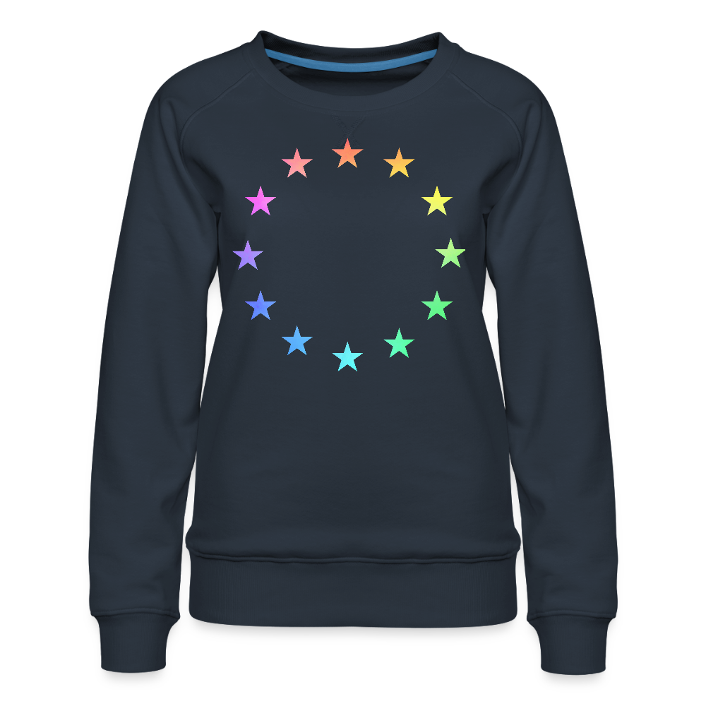 Women’s Premium Sweatshirt - "12 Stars - LGBTQ" - navy