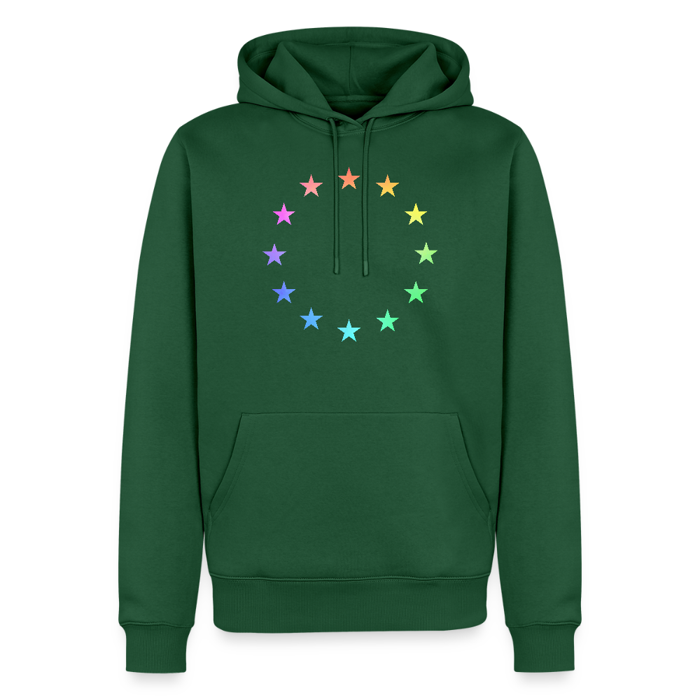 Men’s Premium Hoodie - "12 Stars - LGBTQ" - bottle green