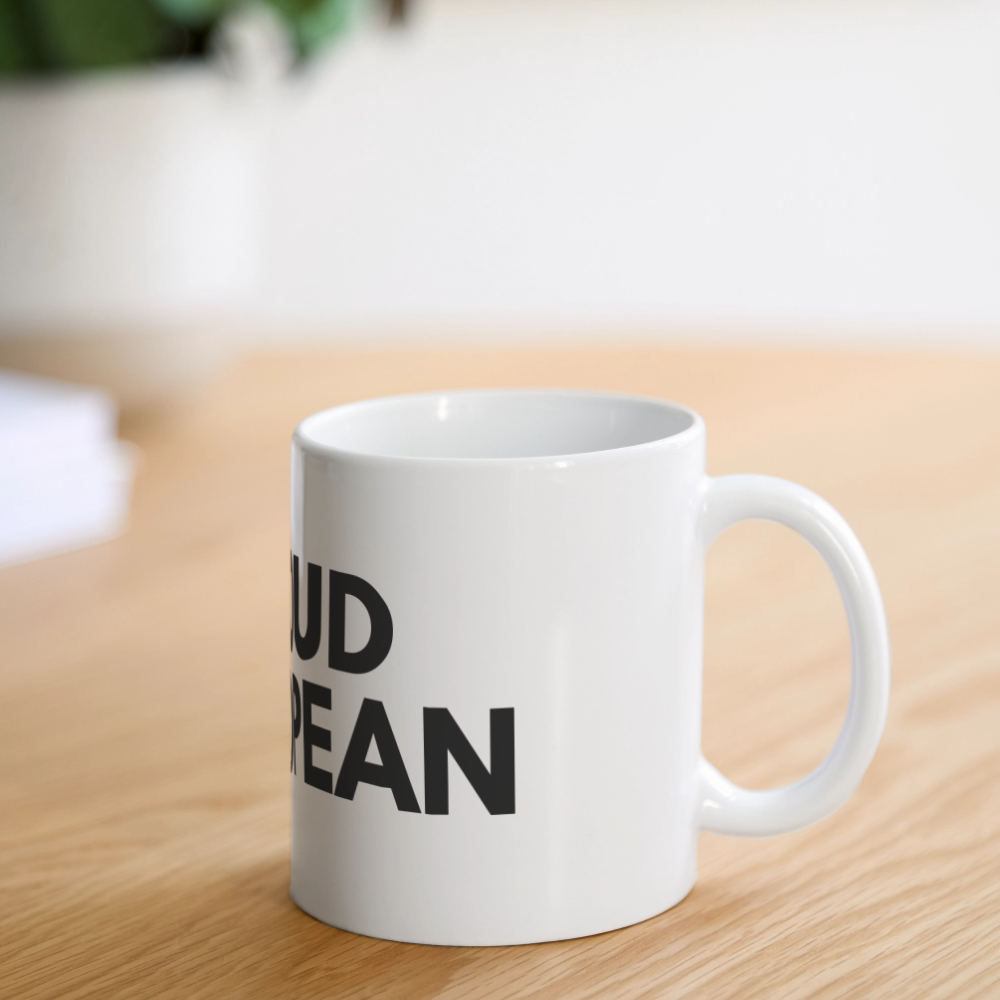 "PROUD EUROPEAN" - Tasse - white