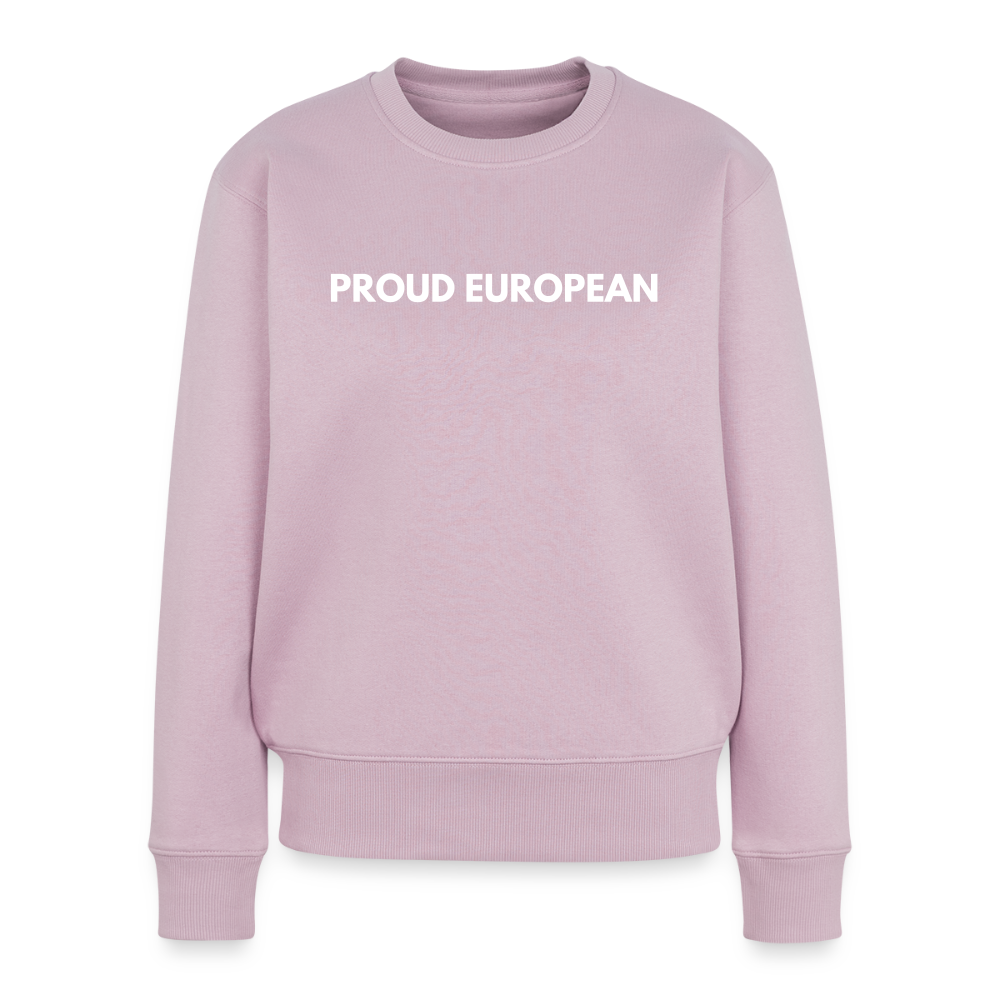 "PROUD EUROPEAN" - Frauen Premium Pullover - dusky pink