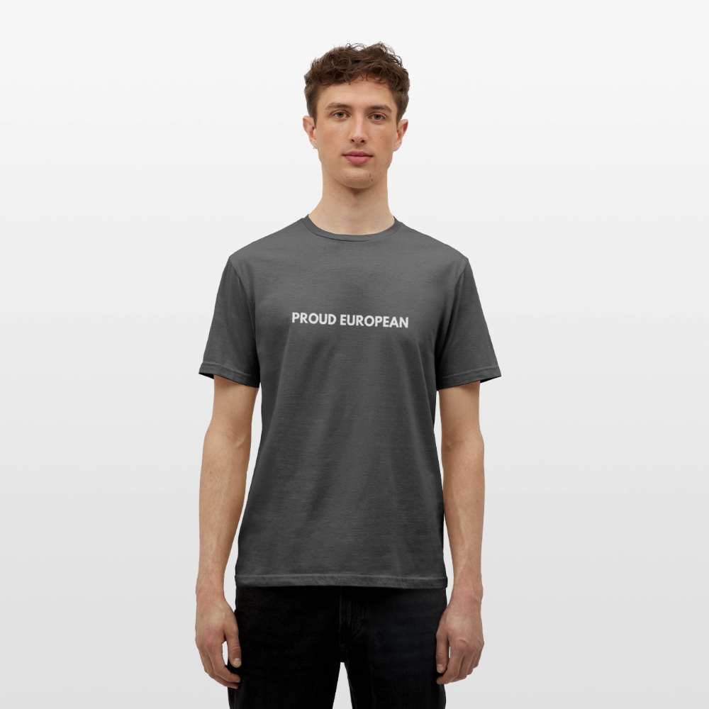 "PROUD EUROPEAN" - Männer T-Shirt - charcoal grey