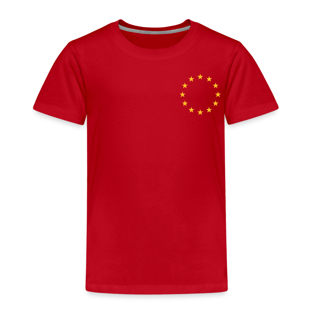 "12-Stars-mini" - Kinder Premium T-Shirt - red