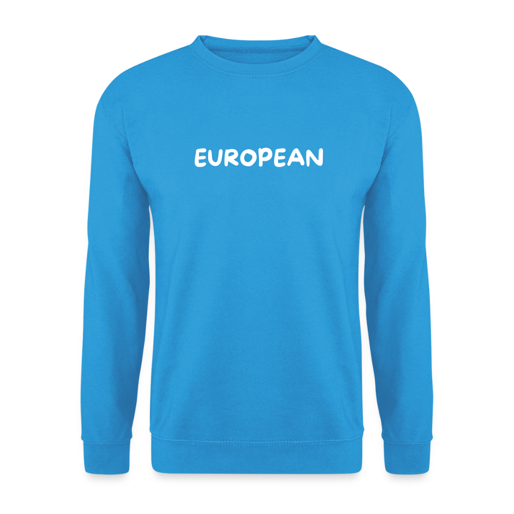 "EUROPEAN" - Unisex Pullover - sea blue