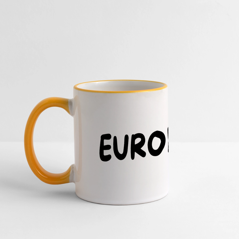 "EUROPEAN" - Tasse - white/yellow