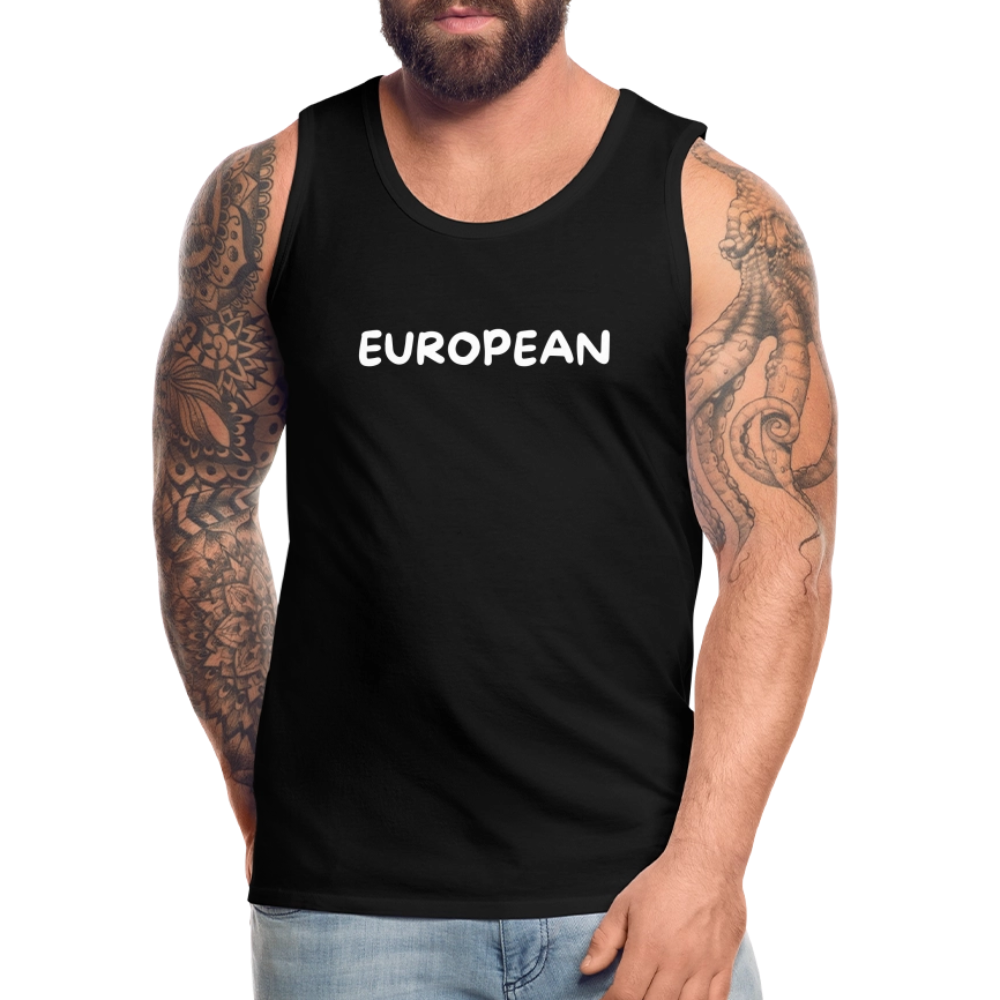 "EUROPEAN" - Männer Premium Tank Top - black