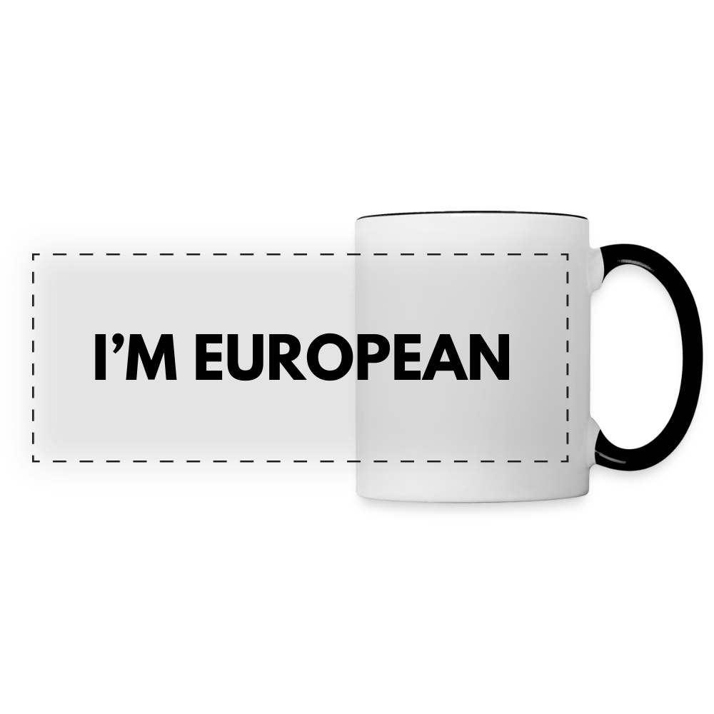 "I'M EUROPEAN" - Tasse - white/black