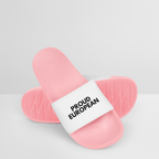 "PROUD EUROPEAN" - Frauen Badelatschen - light pink